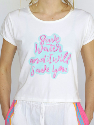 Save Water T-shirt | White