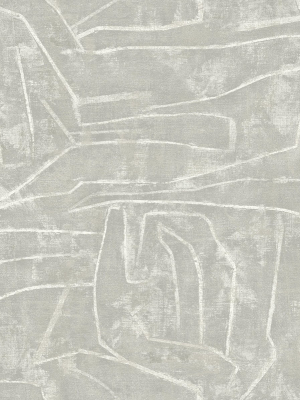 Urban Chalk Peel & Stick Wallpaper In Grey From The Risky Business Iii Collection By York Wallcoverings