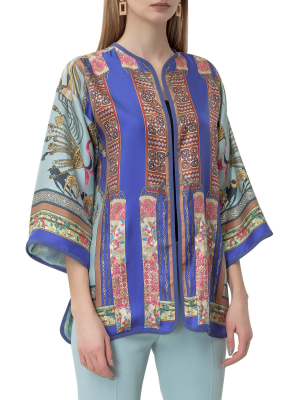 Etro Foulard Patchwork Print Kimono