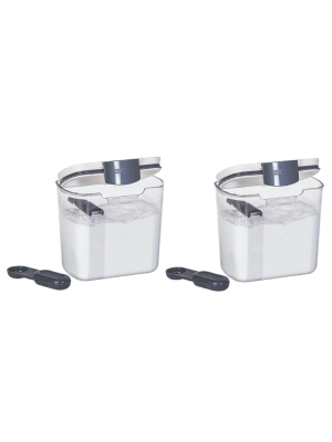 Progressive International Plastic Powdered Sugar Prokeeper Container (2 Pack)