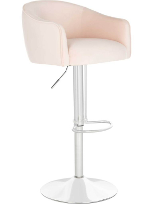 Elianna Adjustable Bar Stool Light Pink