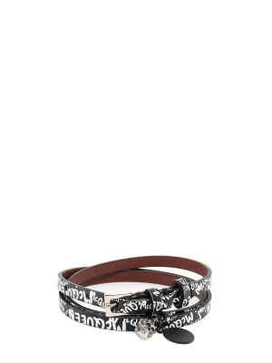 Alexander Mcqueen Graffiti Wrap Bracelet