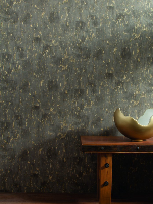 Workroom Wallpaper In Greys And Gold From Industrial Interiors Ii By Ronald Redding For York Wallcoverings