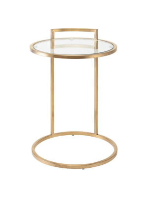 Lily Clear Glass Side Table