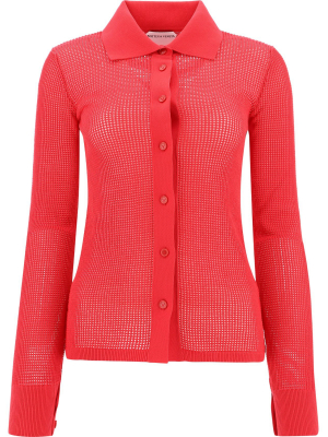 Bottega Veneta Mesh Buttoned Cardigan