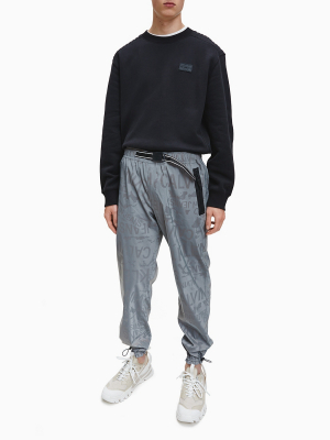 Reflective Logo Belted Track Pants