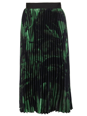 Off-white Graphic Printed Pleated Skirt