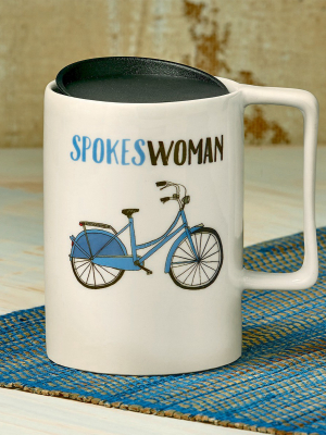 Tag Spokes Woman Insulated Mug