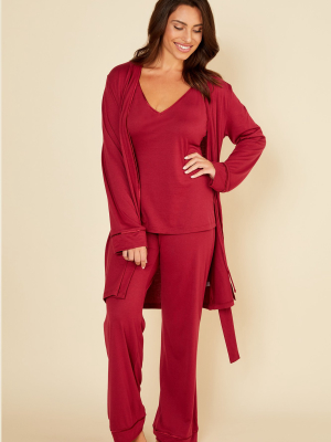 Curvy 3 Piece Set With Robe