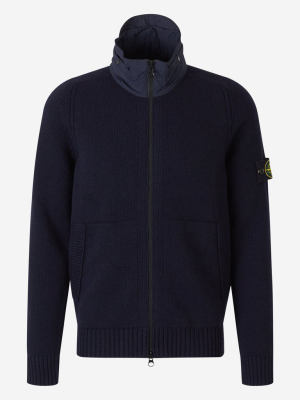 Stone Island Zipped Turtleneck Knitted Jacket