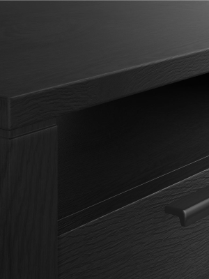 Linea Black Nightstand