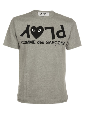 Comme Des Garçons Play Inverted Logo Printed T-shirt