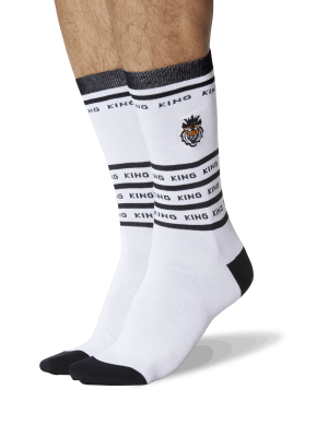 Men's King Tiger Embroidered Socks