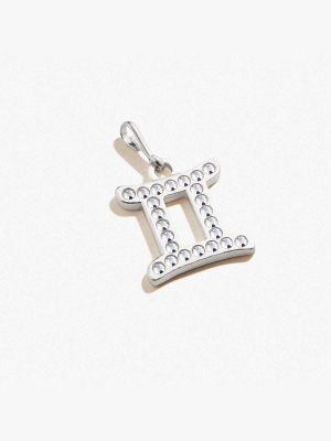 Gemini Zodiac Pavé Crystal Charm