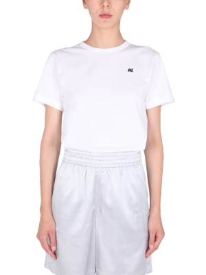 Helmut Lang Cropped Logo T-shirt