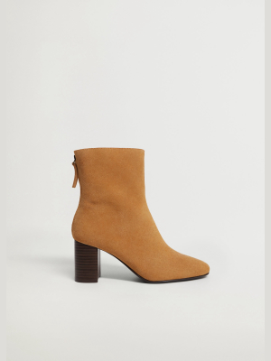 Suede Leather Ankle Boots