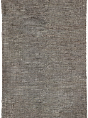 Anthro Natural Solid Dark Gray Area Rug