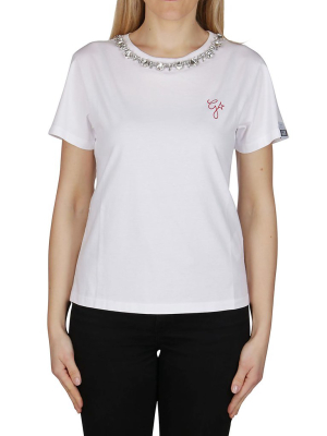 Golden Goose Deluxe Brand Crystal Embellished Crewneck T-shirt