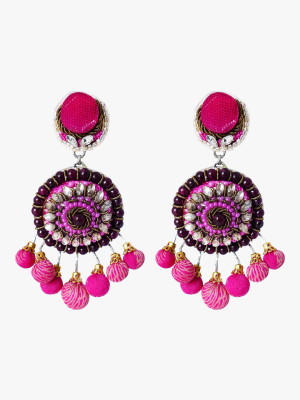 Pom Pom Clip-on Earrings