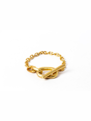 Single Link Toggle Bracelet (ag)