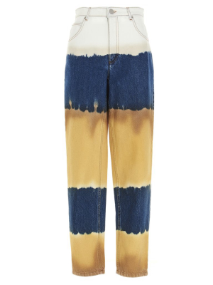 Alberta Ferretti Tie Dye High-waisted Jeans