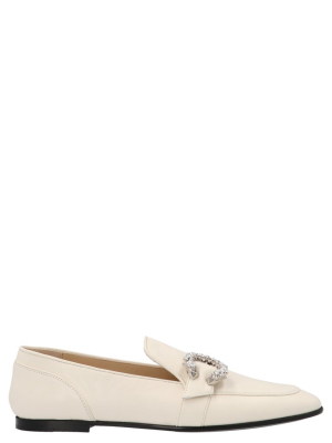 Jimmy Choo Mani Buckle-detailed Loafers