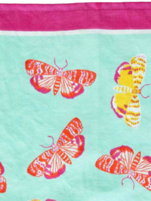 A Pack Of 4 Magical Animal Napkins, Flitter Butterfly , Cotton Linen