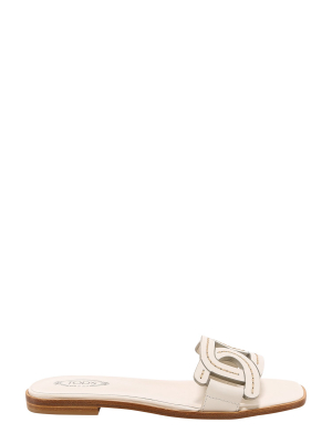 Tod's Woven Square-toe Sandals