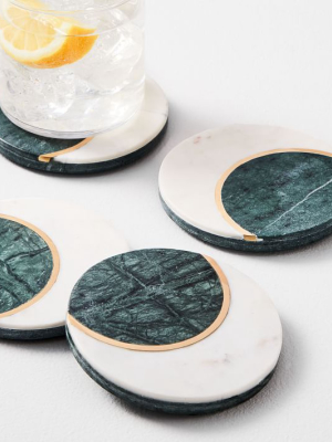 Marble Moon Coasters (set Of 4)