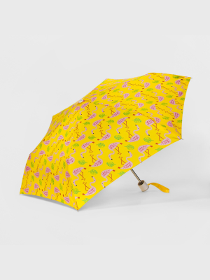 Cirra By Shedrain Flamingo Compact Umbrella