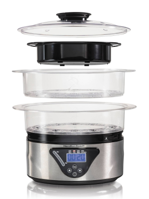 Hamilton Beach Big Food Steamer - Black