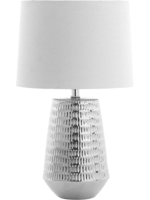 Steer Table Lamp Plated Silver