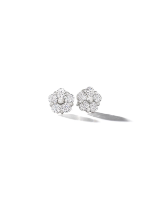 Anzia Flower Diamond Earrings – Large