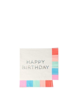 Birthday Fringe Small Napkins