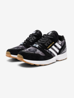 Bape X Undefeated X Adidas Zx 8000 - Cblack/ Cwhite/ Gum