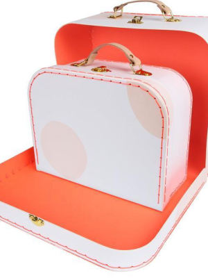 Pink Dot Suitcases