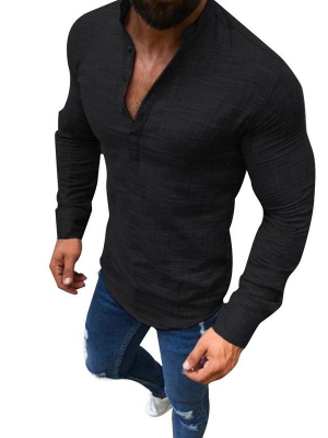 Pologize™ Casual Half Button Shirt