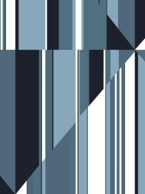 Pinwheel Stripe Wall Mural In Blue From The Murals Resource Library By York Wallcoverings