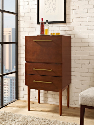 Everett Spirit Cabinet - Mahogany - Crosley