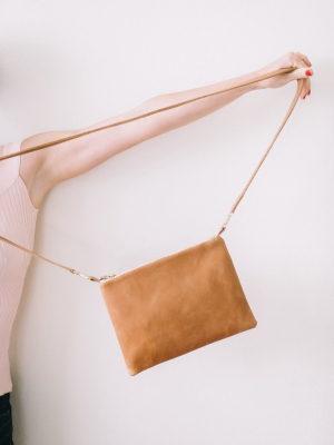 Ethiopian Leather Crossbody - Caramel