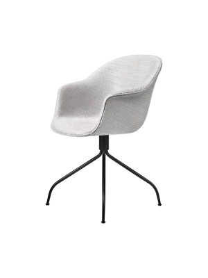 Bat Meeting Chair: Swivel Base + Fully Upholstered