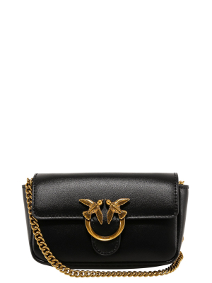 Pinko Love Birds Buckle Shoulder Bag