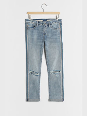 Pilcro Side Stripe Mid-rise Slim Boyfriend Jeans