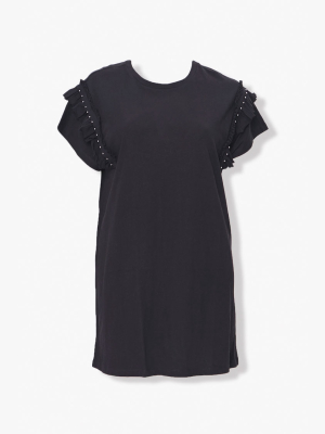 Plus Size Ruffled T-shirt Dress