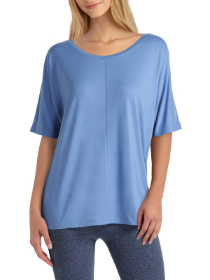 H Halston Studio Elbow Sleeve Dolman Pullover