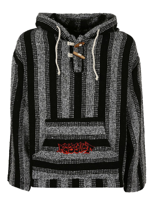 Paccbet Striped Knitted Hoodie