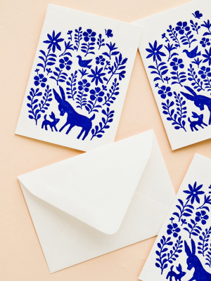 Otomi Print Blank Card