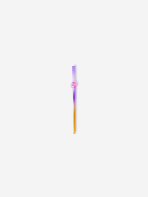 Suck It Up Cocktail Straw & Case - Purple & Orange