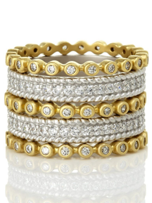 Signature Pavé 5-stack Ring