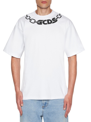 T-shirt With Gcds Chain Print